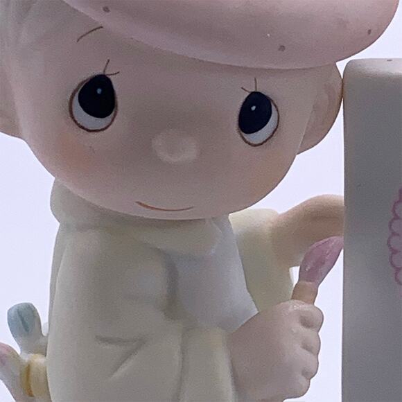 ENESCO Precious Moments 1987 Loving You Dear Valentine Figurine in Box Mint - Picture 5 of 6